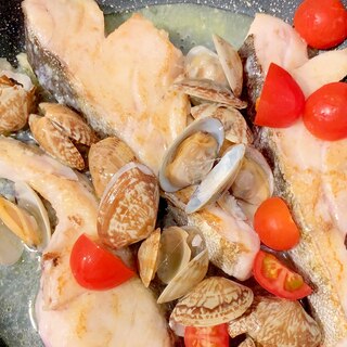 【イタリアン】お手軽！真鱈のアクアパッツァ